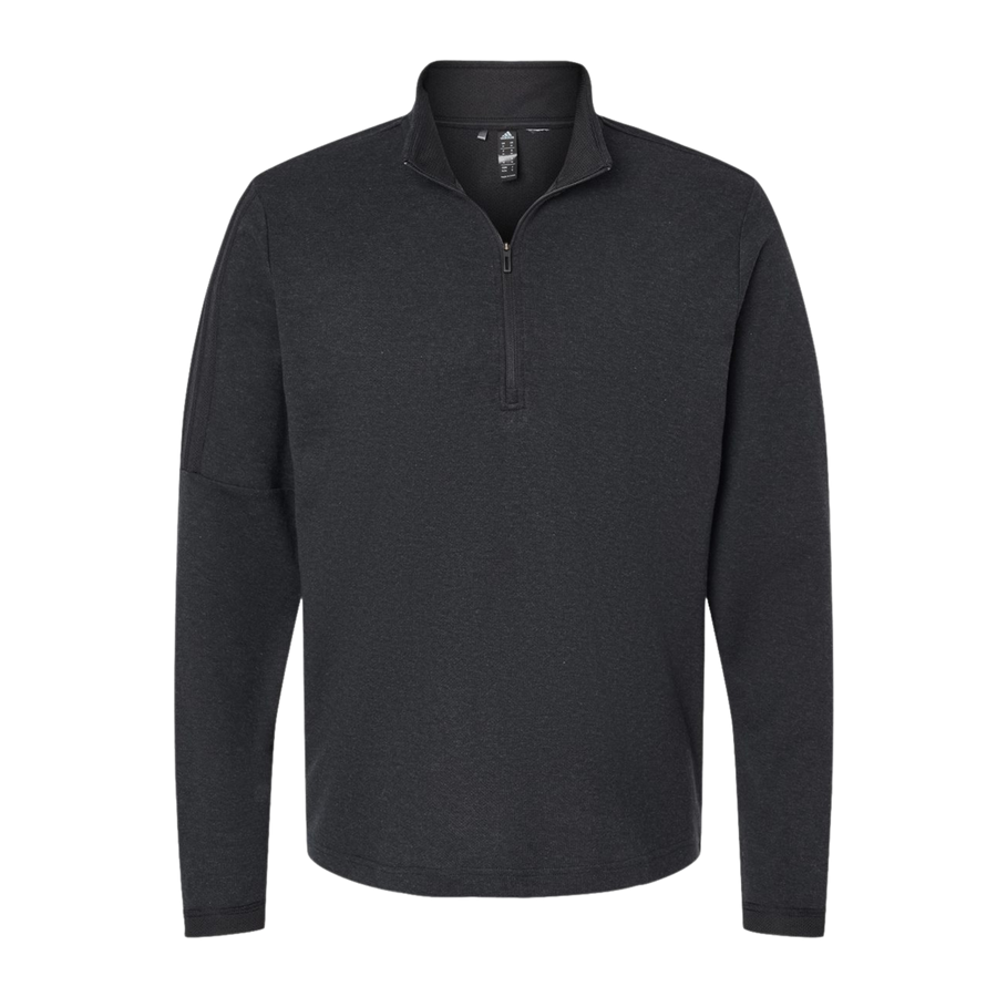 3-Striped Heathered Quarter-Zip